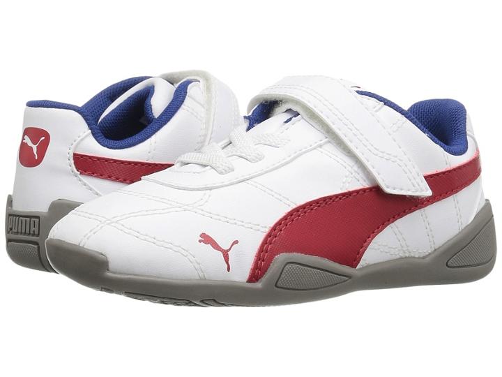 Puma Kids Tune Cat 3 V Inf (toddler) (puma White/barbados Cherry) Boys Shoes