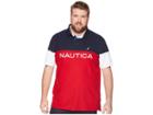 Nautica Big & Tall Big Tall Blocked Polo Shirt (nautica Red) Men's Short Sleeve Knit