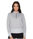 Nike Dry Training Pullover Hoodie (dark Grey Heather/cool Grey/racer Pink) Women's Sweatshirt