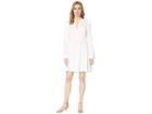 Bcbgmaxazria Day Short Woven Dress (optic White Combo) Women's Dress
