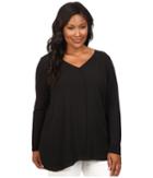 Lysse Plus Size Linden Long Sleeve Top (black) Women's Clothing