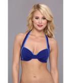 Tommy Bahama Deck Piping Underwire Full Coverage Top (offshore Blue/haiti Blue) Women's Swimwear