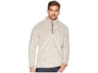 True Grit Frosty Tipped Pile 1/4 Zip Pullover (brown) Men's Clothing