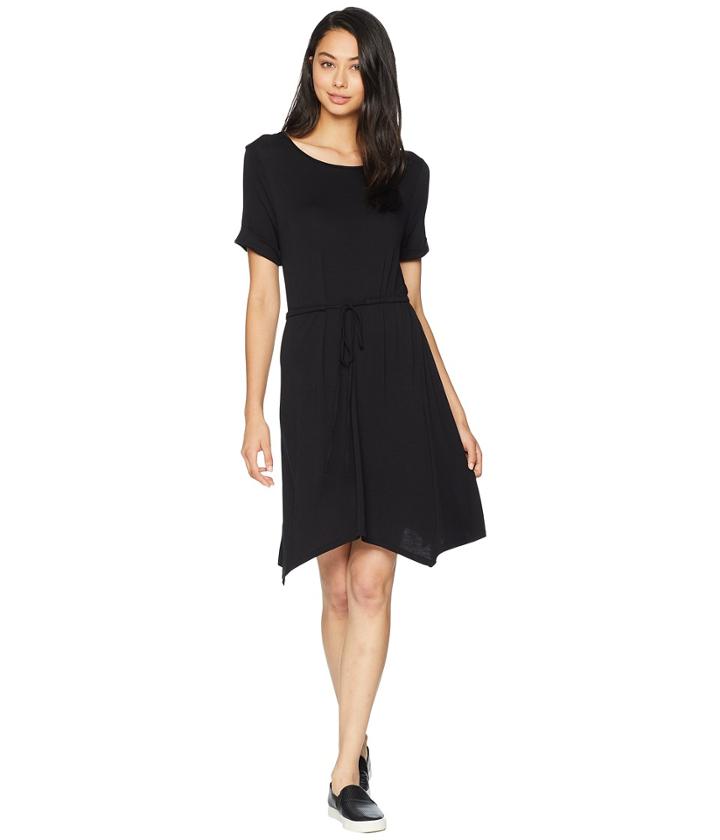 Bcbgeneration Cascade Hem Dress (black) Women's Dress