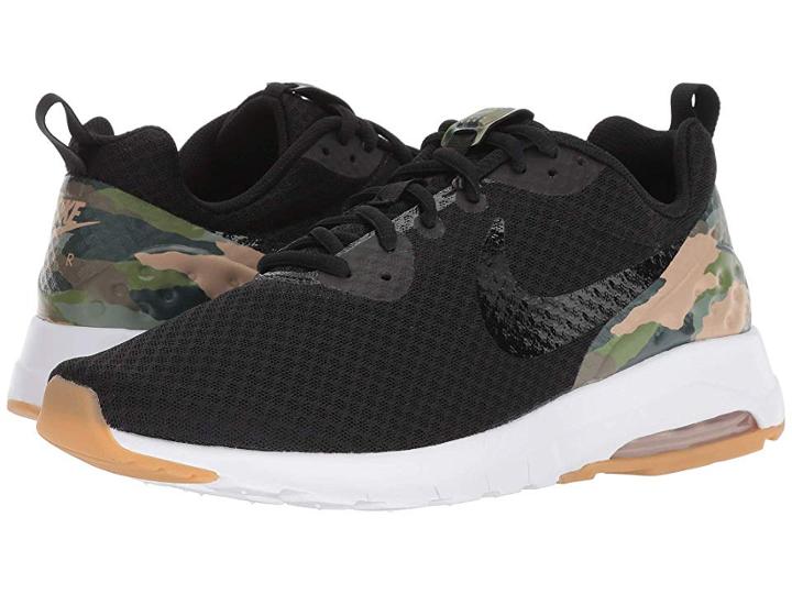 Nike Air Max Motion Low Premium (black/black/mushroom/gum Light Brown) Men's Running Shoes