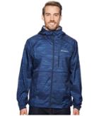 Columbia Flash Forwardtm Windbreaker Print (collegiate Navy Print) Men's Coat