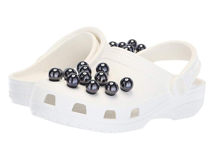 Crocs Classic Timeless Clash Pearls Clog (black/white) Clog Shoes
