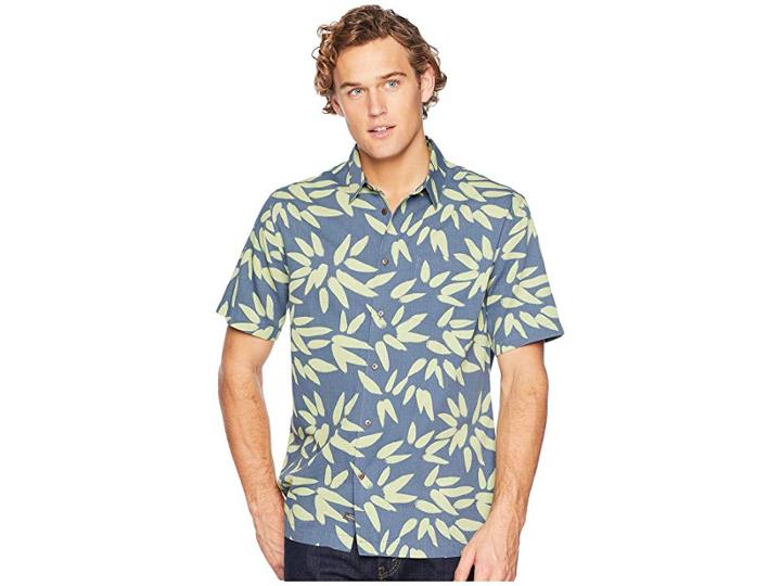 Quiksilver Waterman Odysea Short Sleeve Shirt (orion Blue) Men's Clothing