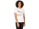 Puma Kiss Arctic Logo Tee (puma White/metallic Bronze) Women's T Shirt