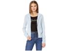 Juicy Couture Juicy Pull Jacket (crystal Blue Cashmere) Women's Clothing