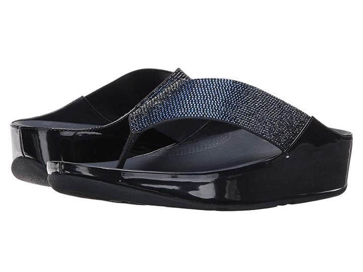 Fitflop Crystall Toe Post (supernavy) Women's Sandals
