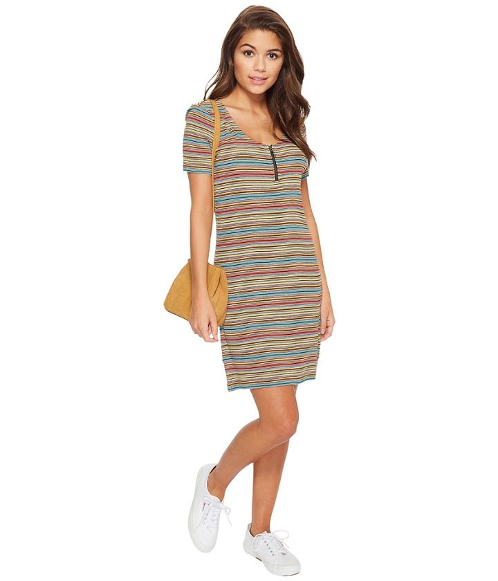 Rvca Zip It Dress (multi) Women's Dress