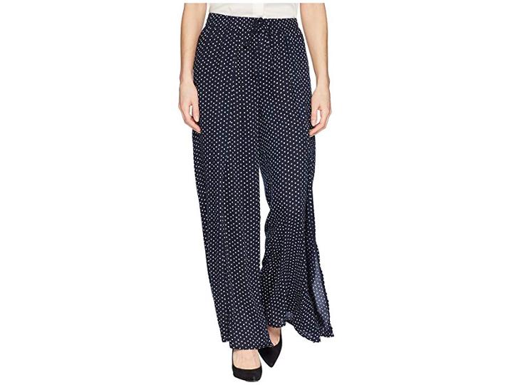 B Collection By Bobeau Ita Polka Dot Pants (navy) Women's Casual Pants