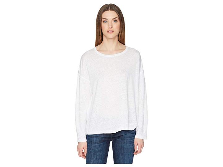 Vince Shrunken Pullover (optic White) Women's Clothing