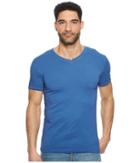 Boss Orange Trace V-neck Tee (high Blue) Men's T Shirt