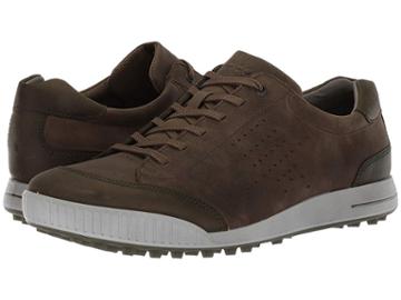 Ecco Golf Street Retro Hydromax (tarmac/deep Forest) Men's Golf Shoes