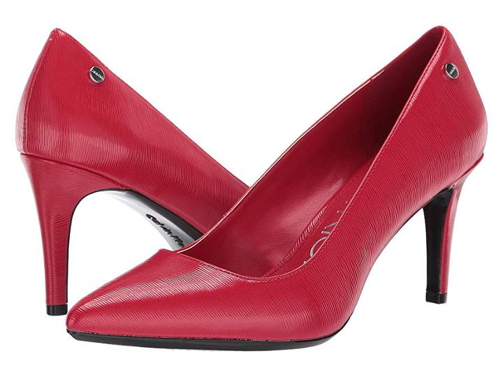 Calvin Klein Nilly (cherry Red Patent Smooth) Women's Shoes