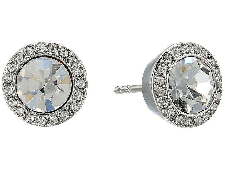 Michael Kors Clear Disk Studs (silver) Earring