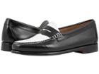 G.h. Bass & Co. Whitney Weejuns (black/white Box Leather) Women's Shoes