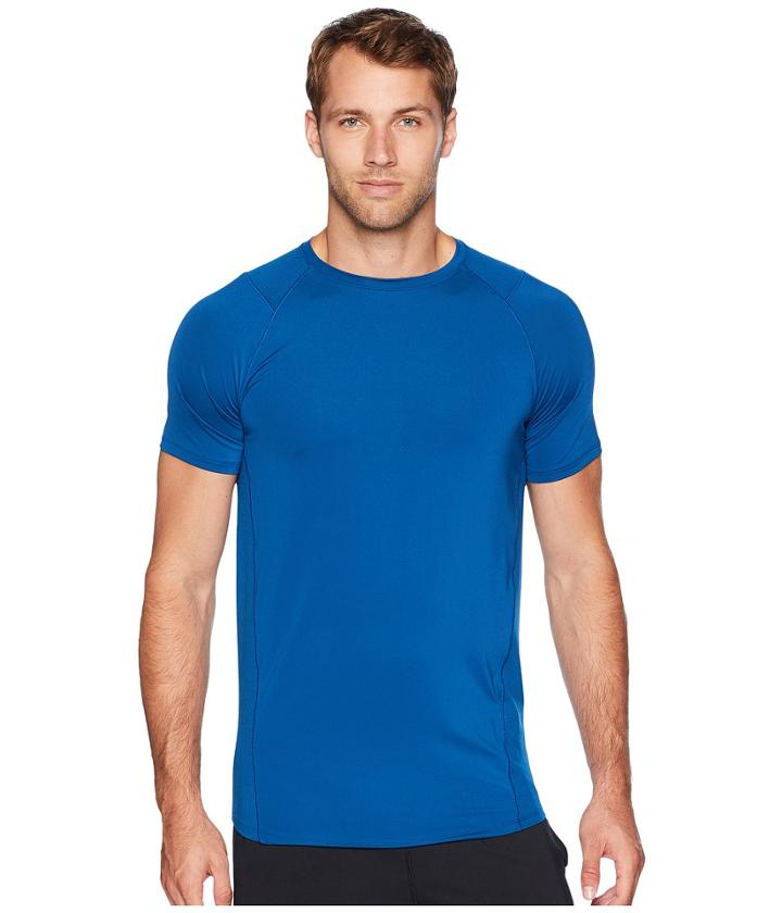 Under Armour Raid 2.0 Short Sleeve Shirt (morocan Blue/stealth Gray) Men's T Shirt