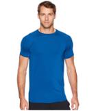 Under Armour Raid 2.0 Short Sleeve Shirt (morocan Blue/stealth Gray) Men's T Shirt