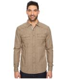Ecoths Rupert Long Sleeve Shirt (chocolate Chip) Men's Clothing