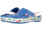 Crocs Crocband Holiday Lights Clog (blue Jean/white) Clog Shoes