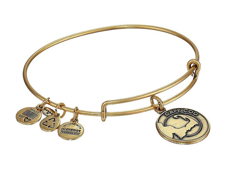 Alex And Ani Cape Cod Charm Bangle (rafaelian Gold Finish) Bracelet
