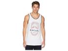 Rip Curl Let It Ring Ringer Tank Top (white) Men's Clothing