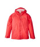 Columbia Kids Fast Curious Rain Jacket (little Kids/big Kids) (punch Pink Campin Invizzaprint/cherry Blossom) Girl's Coat