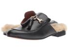 Summit By White Mountain Abelle (black Leather/fur) Women's Shoes