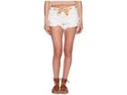 Free People Sashed Relaxed Shorts In White (white) Women's Shorts