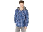 Quiksilver The Magston Hooded Flannel (medieval Blue Magston) Men's Sweatshirt