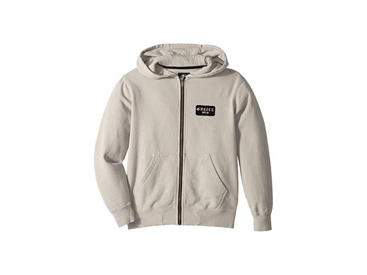 O'neill Kids Watts Hoodie (big Kids) (light Grey) Boy's Fleece