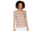 Nally & Millie Pink Stripe Top (multi) Women's Clothing