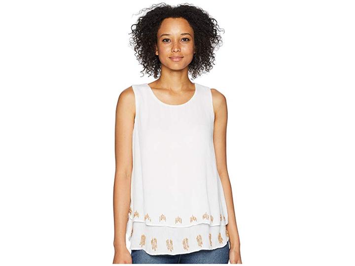 Nic+zoe Summerdale Tank Top (paper White) Women's Sleeveless