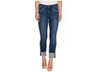 Nydj Alina Wide Cuff Ankle W/ Embroidery In Oak Hill (oak Hill) Women's Jeans