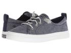 Sperry Crest Vibe Metallic (navy) Women's Lace Up Casual Shoes