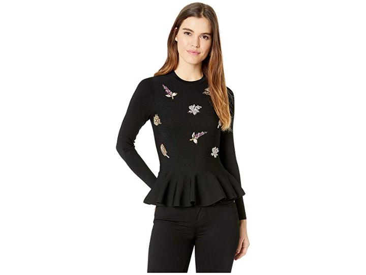 Ted Baker Tynna Embellished Jumper (black) Women's Clothing