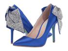 Blue By Betsey Johnson Bryn Pump (blue Satin) Women's Shoes