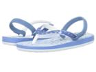 Roxy Kids Pebbles Vi (toddler) (blue/white) Girls Shoes