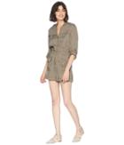 Juicy Couture Denim Shady Palm Tencel Romper (shady Palm) Women's Jumpsuit & Rompers One Piece