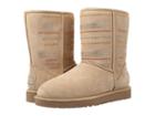 Ugg Classic Short Serape Bling (sand Twinface) Women's Pull-on Boots