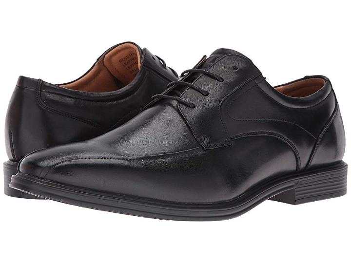 Florsheim Heights Bike Toe Oxford (black Smooth) Men's Lace-up Bicycle Toe Shoes