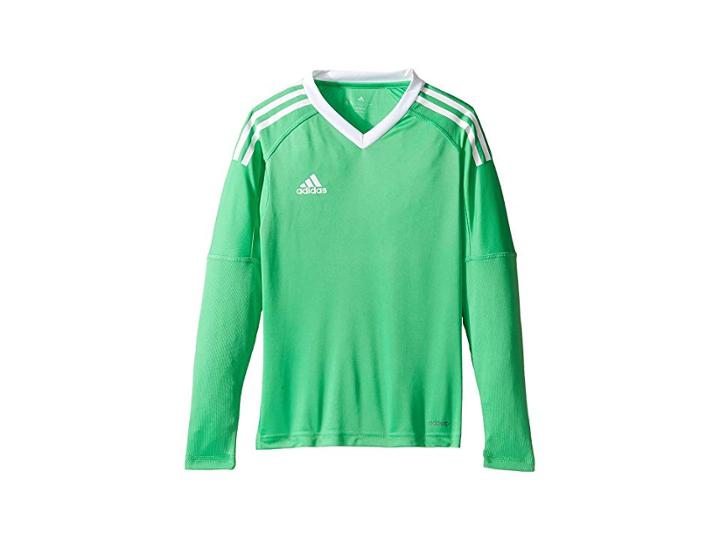 Adidas Kids Revigo 17 Goalkeeper Jersey (little Kids/big Kids) (energy Green/white) Boy's Long Sleeve Pullover