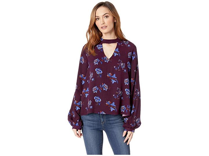 Stetson 2105 Floral Herringbone (wine) Women's Clothing