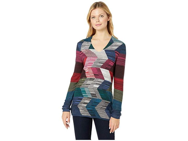 Nic+zoe Arcitc Heat Top (multi) Women's Clothing