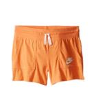 Nike Kids Gym Vintage Shorts (little Kids/big Kids) (vivid Orange/sail) Girl's Shorts
