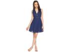 Bb Dakota Vianne V-neck Eyelet Dress (vintage Blue) Women's Dress