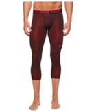 Nike Pro Colorburst 3/4 Tight (university Red/black) Men's Casual Pants